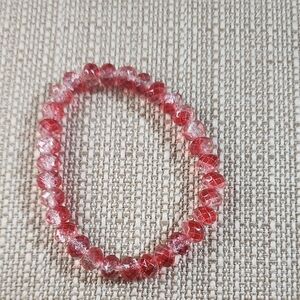 Elegant Red Beaded Bracelet